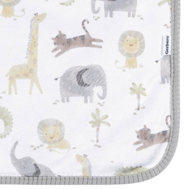 Plush Blanket - Safari Animals