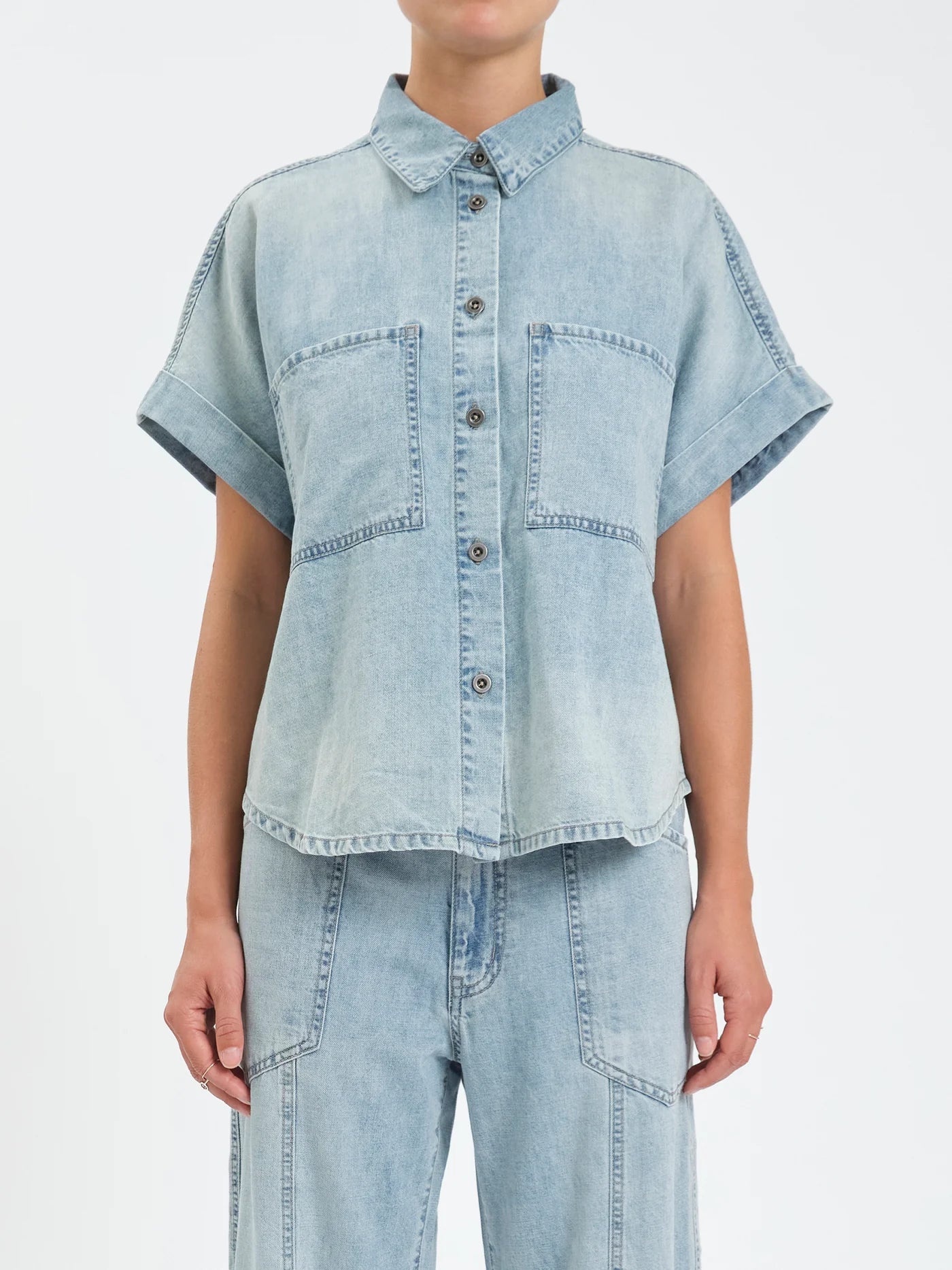 Rolled Sleeve Shore Top - Wild Card