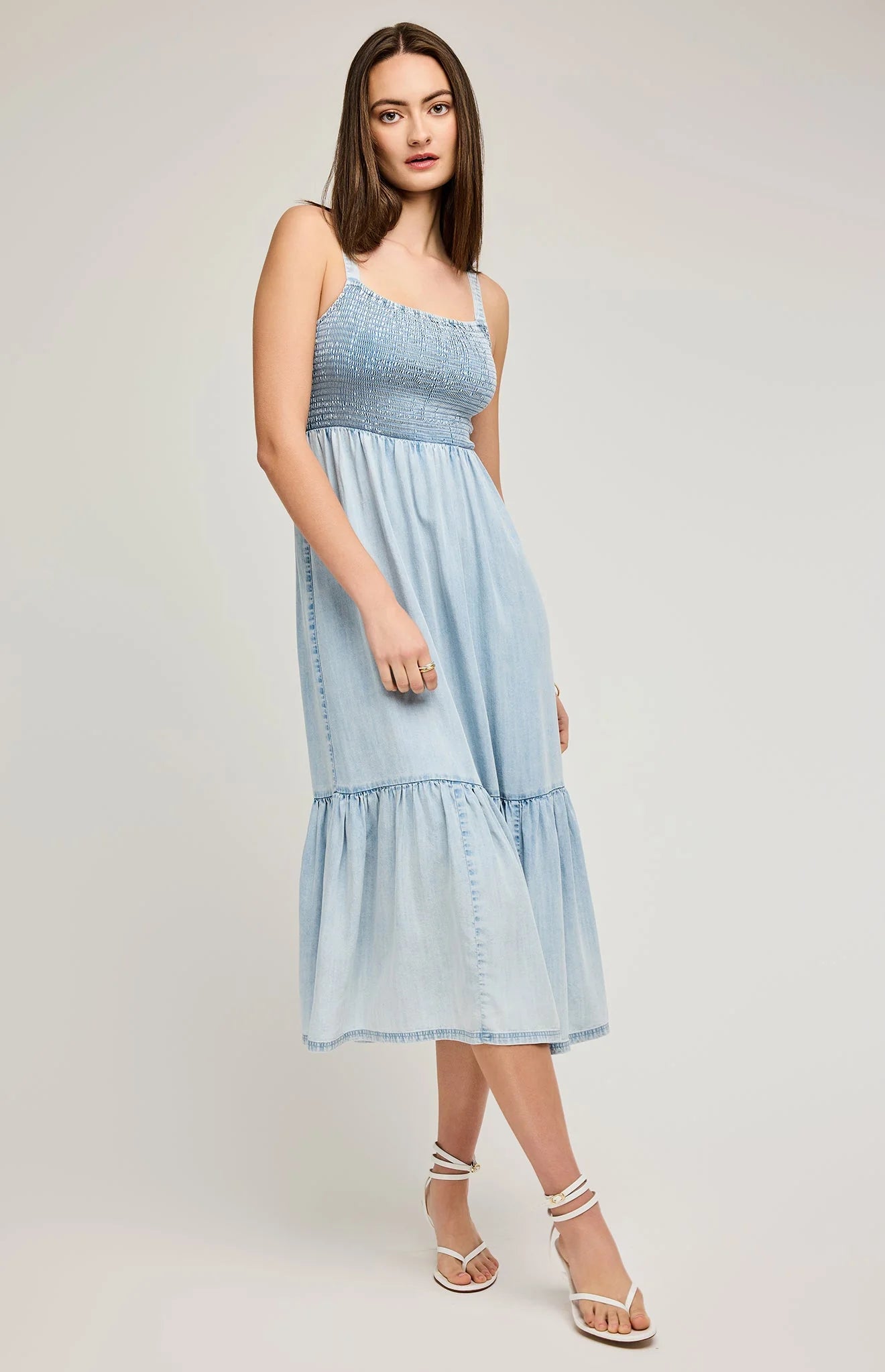 Nova Midi Dress - Light Blue