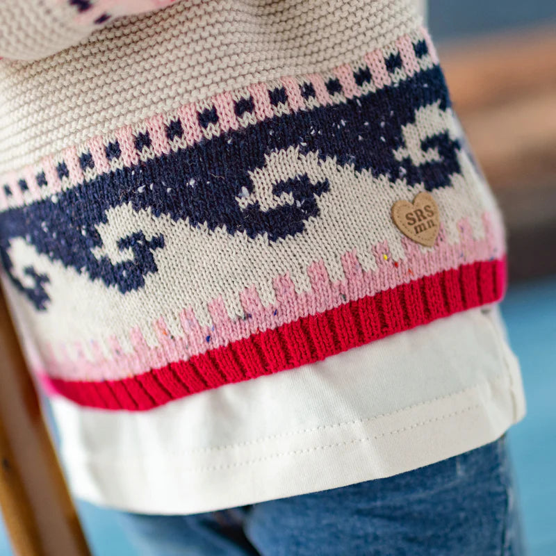 Baby Cable Knit Sweater - Pink