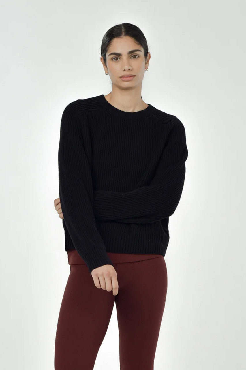 Avery Crew Neck Sweater - Black