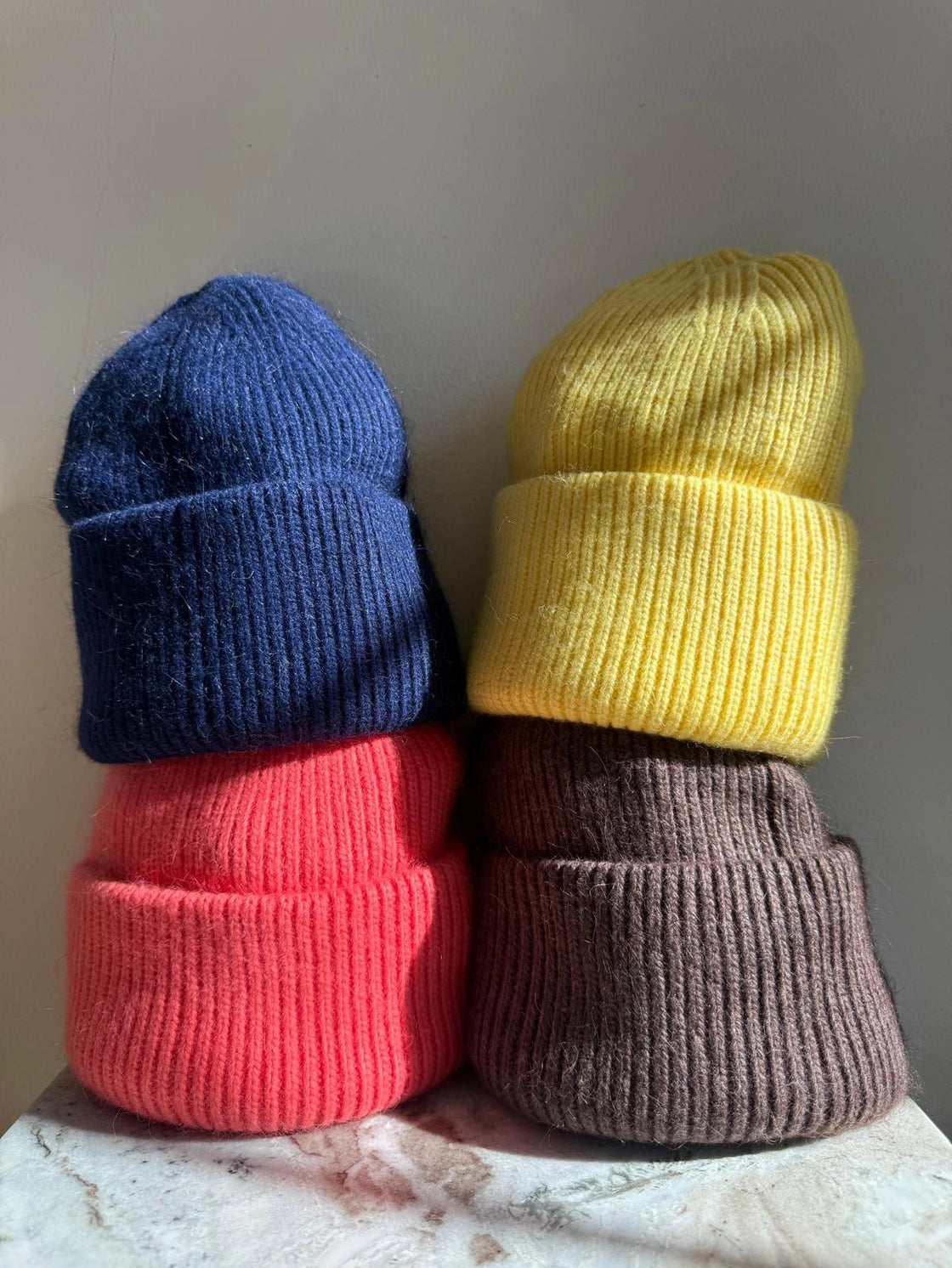 Royal Angora Beanie - Ruby