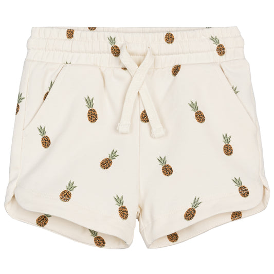 Cotton Terry Shorts - Wild Pineapples