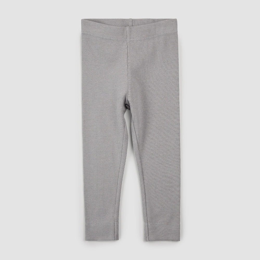 Knit Ribbed Legging - Dark Grey