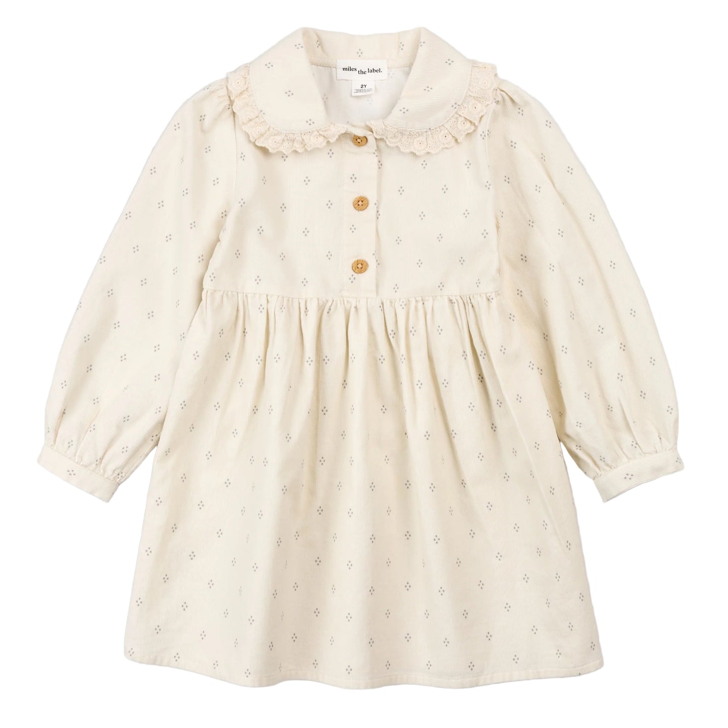 Corduroy Dress - Diamond Dots