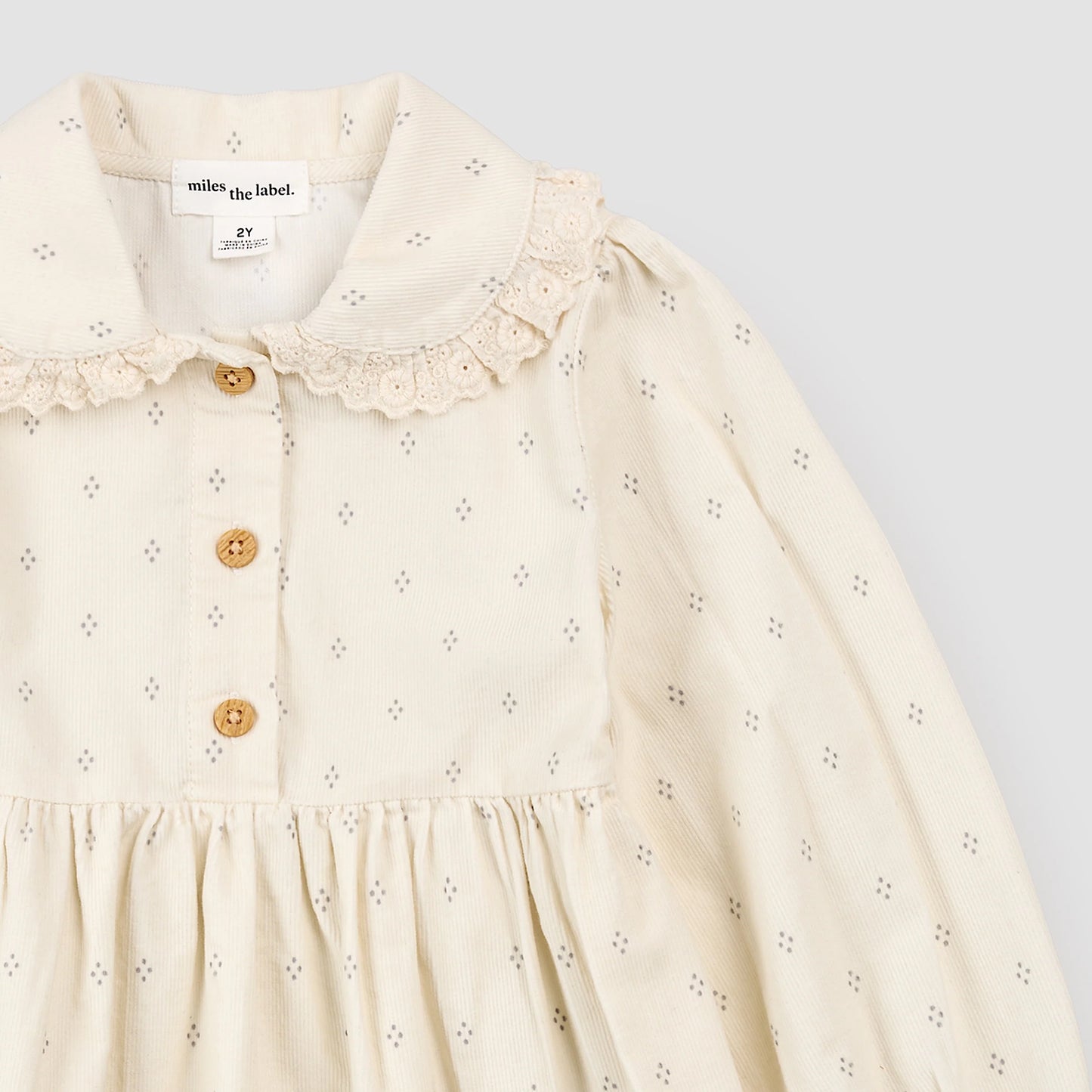 Corduroy Dress - Diamond Dots