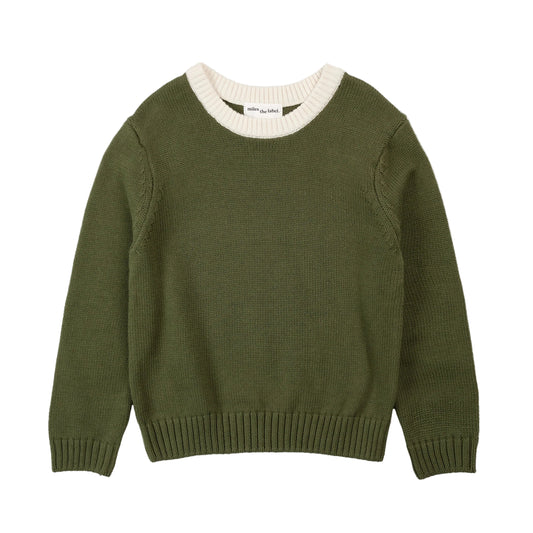 Knit Sweater - Dusty Green