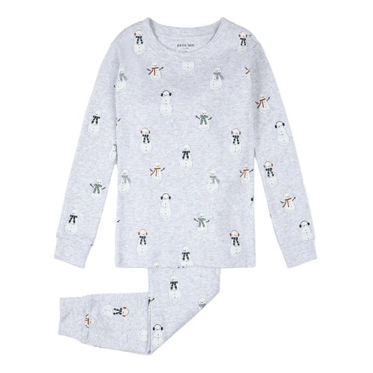 Two Piece Pajama Set - Snowman
