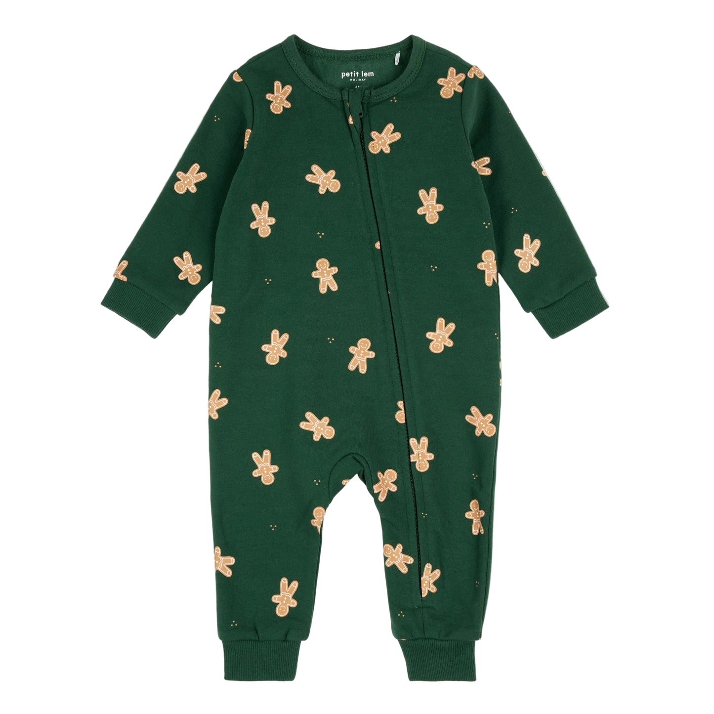 Fleece Playsuit - Gingerbread Man