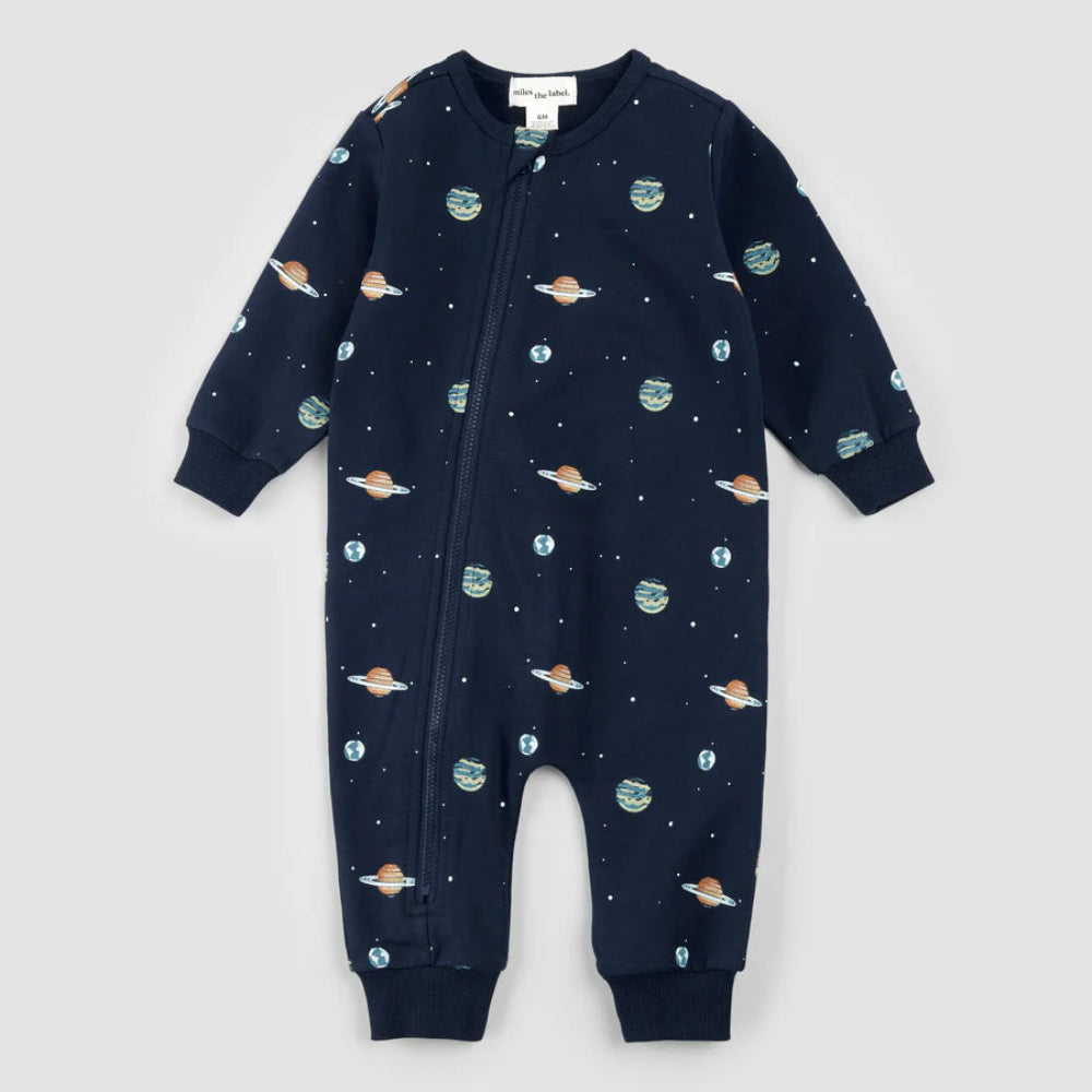 French Terry Jumpsuit - Planets