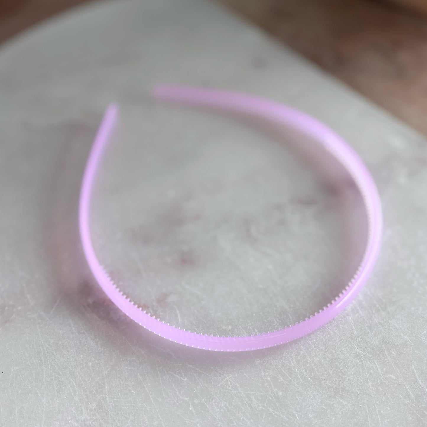 Thin Headband - Clear Pink