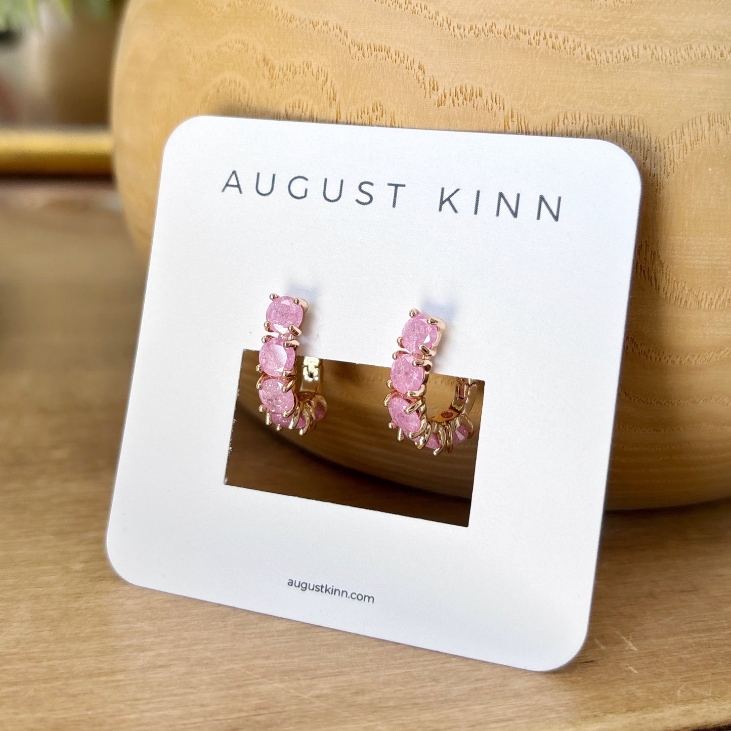Oceana Earrings - Rose Quartz