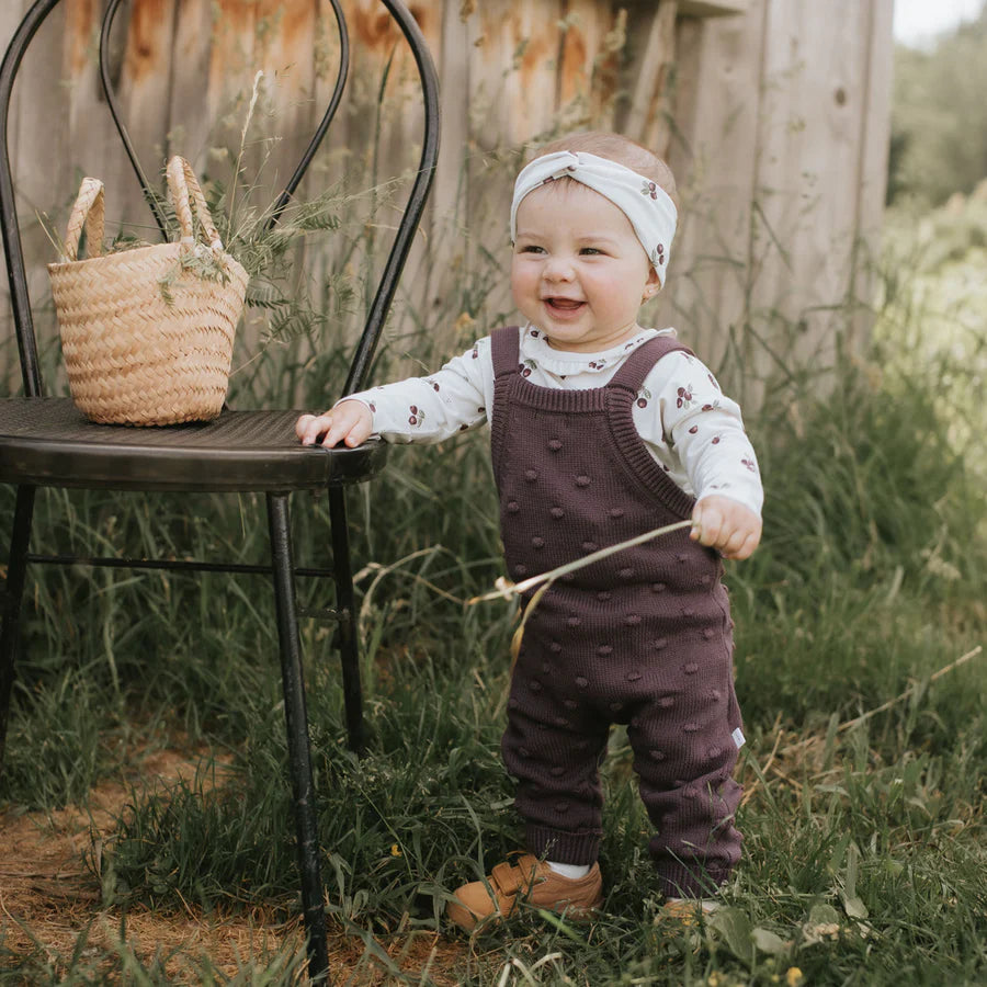 Sweaterknit Overall Set - Huckleberry