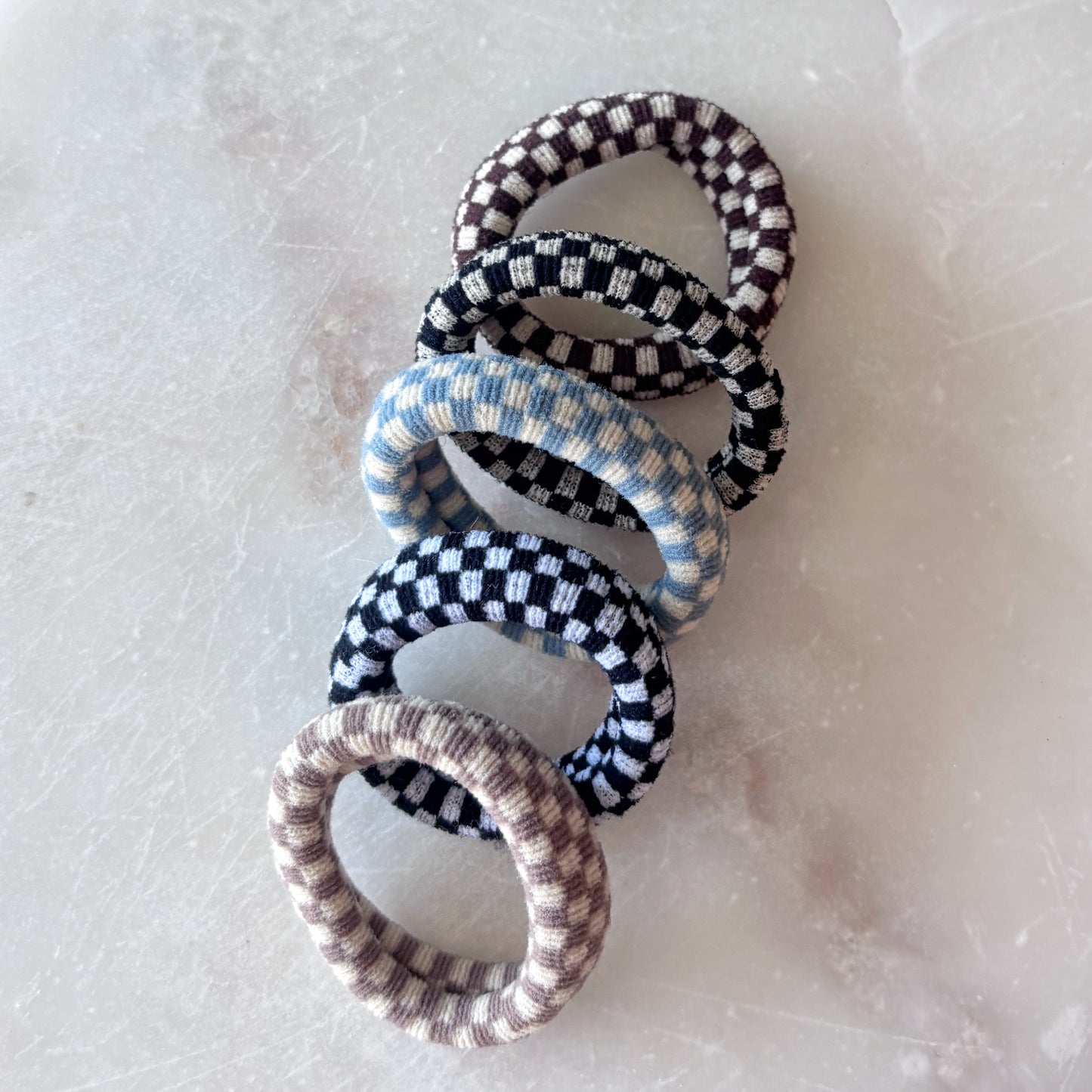 Checkered Hair Ties