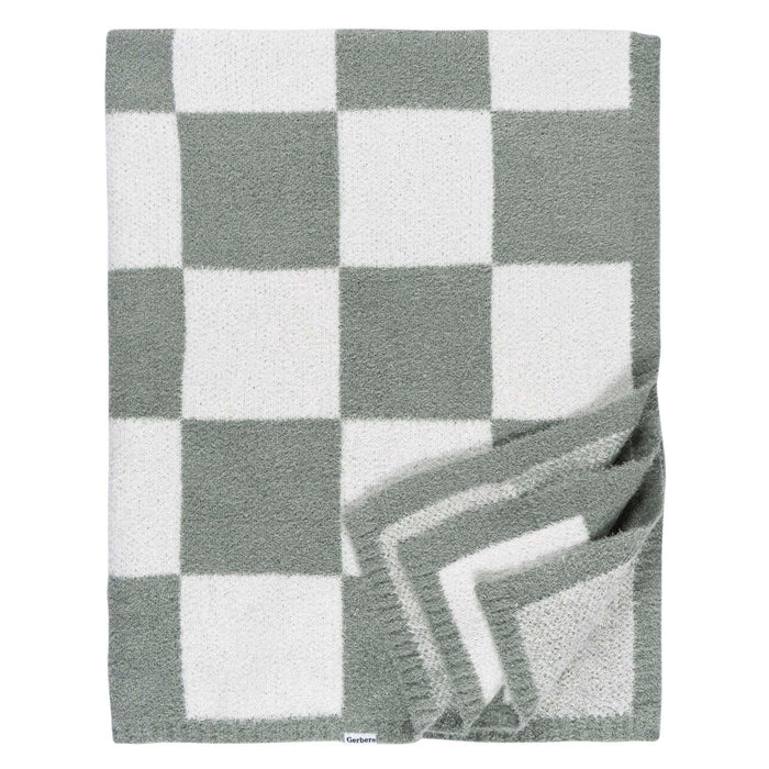 Soft Knit Baby Blanket - Green