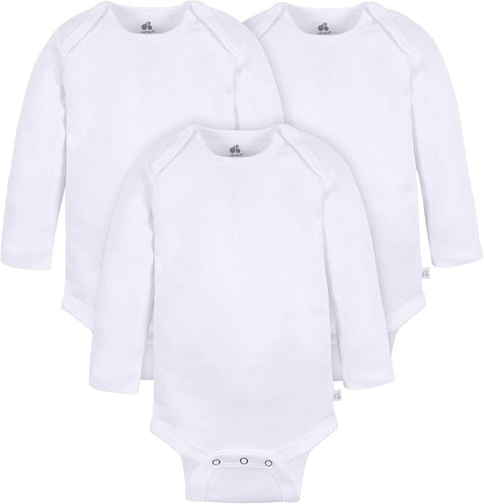 Long Sleeve Onesie Bodysuit - White