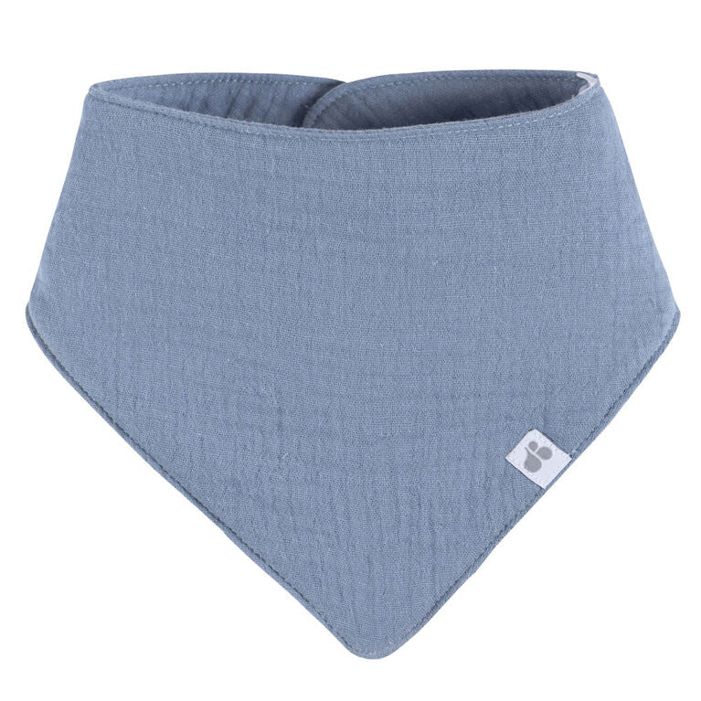 Muslin Bandana Bib - Blue