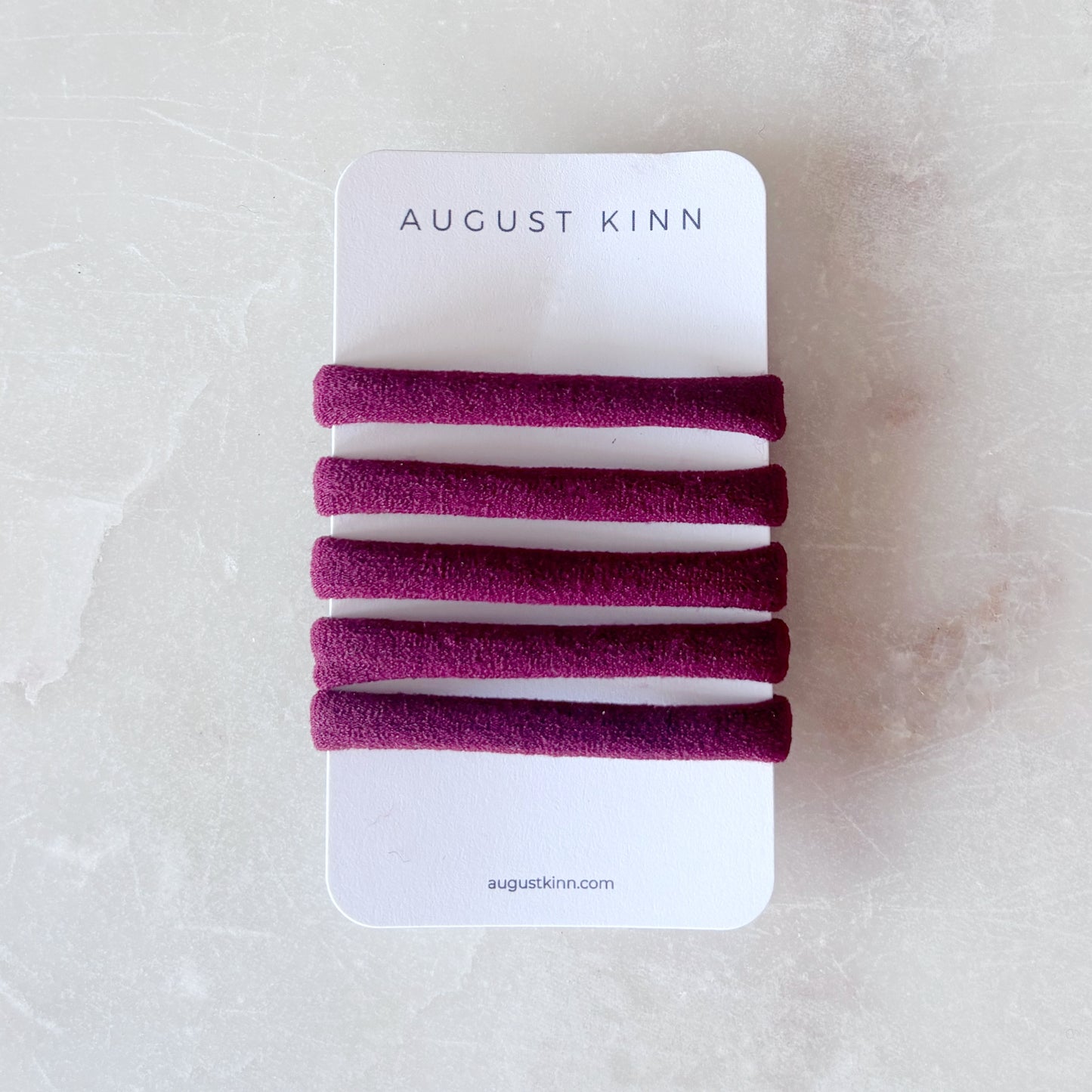 Nylon Hair Ties - Oxblood