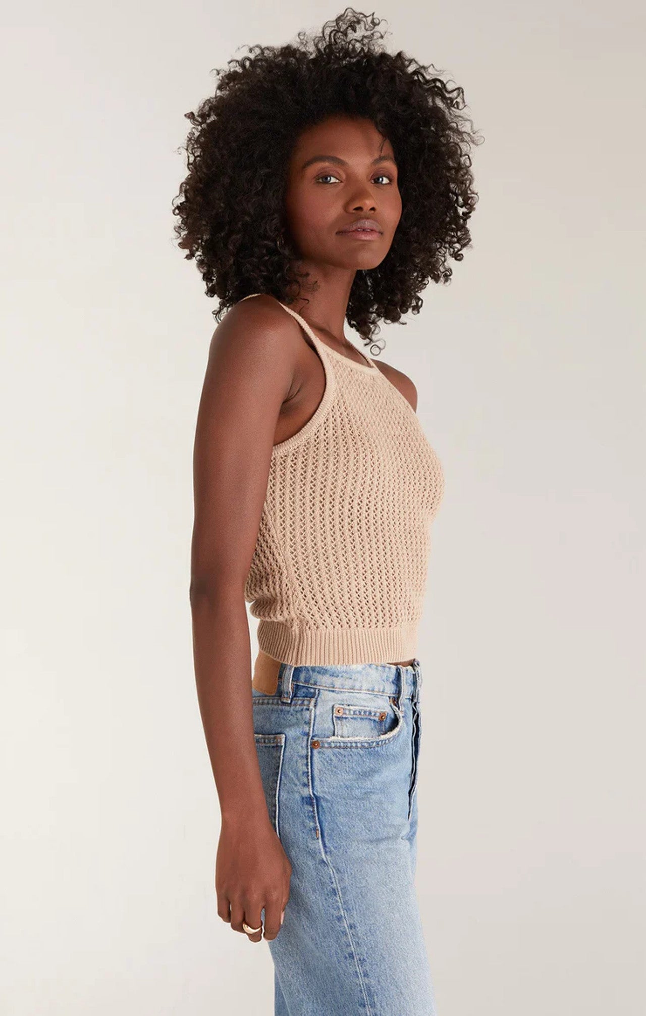 Diana Knit Tank - Light Dune