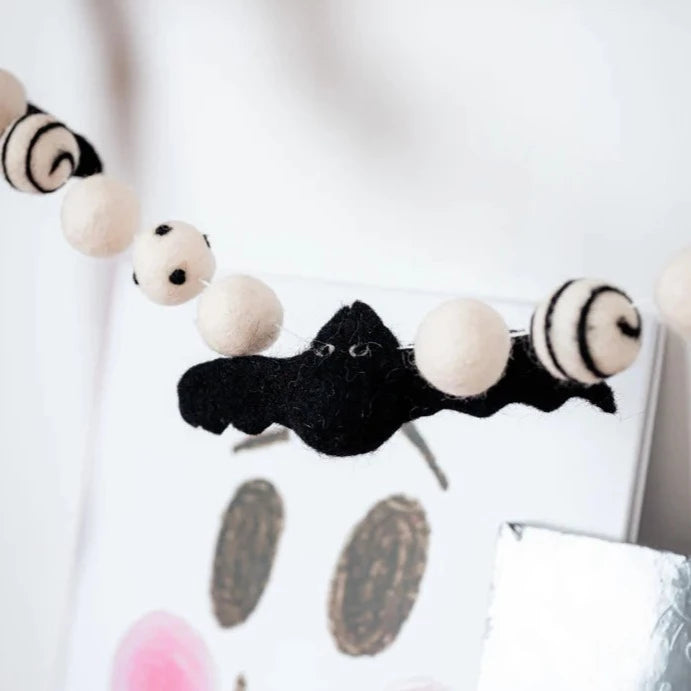 Felt Garland - Black Bat Halloween