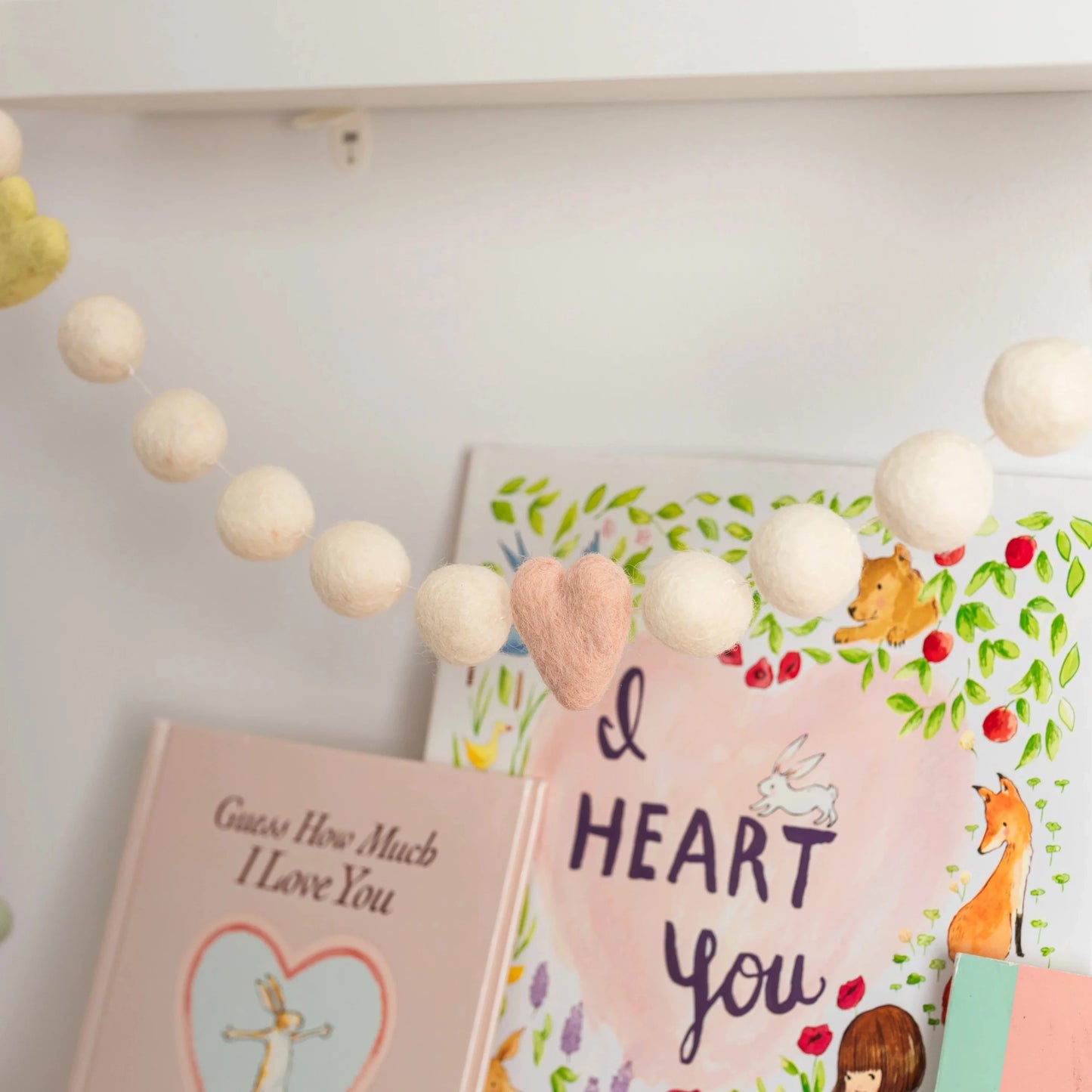 Felt Garland - Pastel Candy Hearts