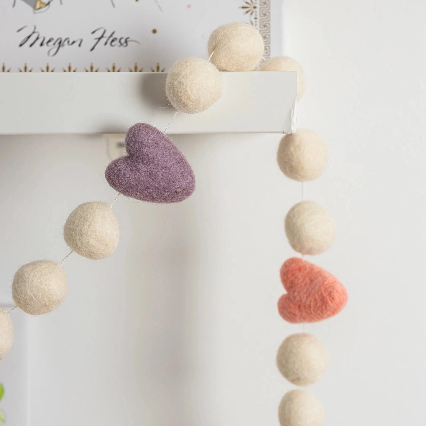 Felt Garland - Pastel Candy Hearts