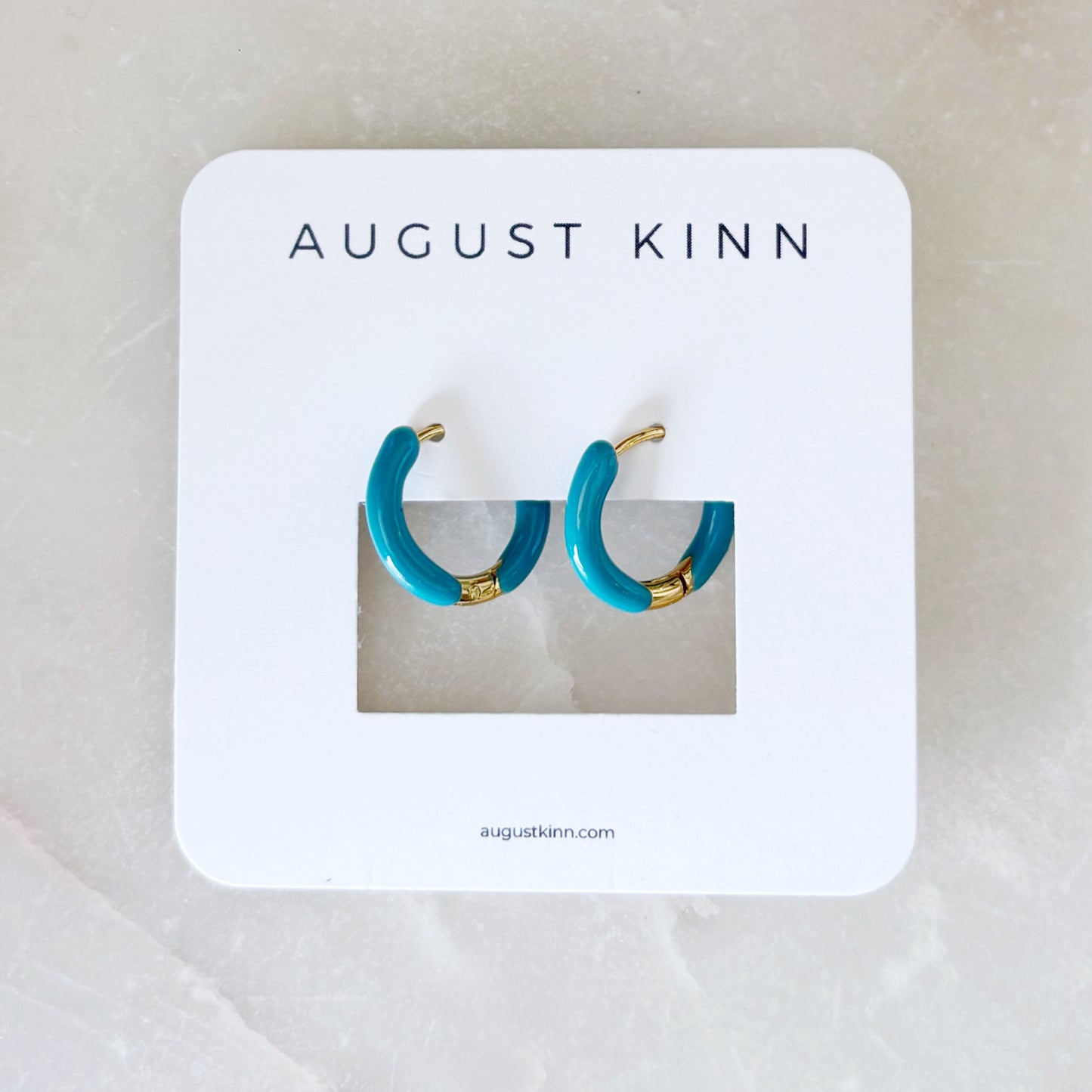 Alpen Earrings - Dark Aqua