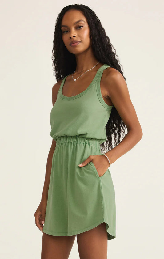 Keegan Slub Jersey Mini Dress - Lawn