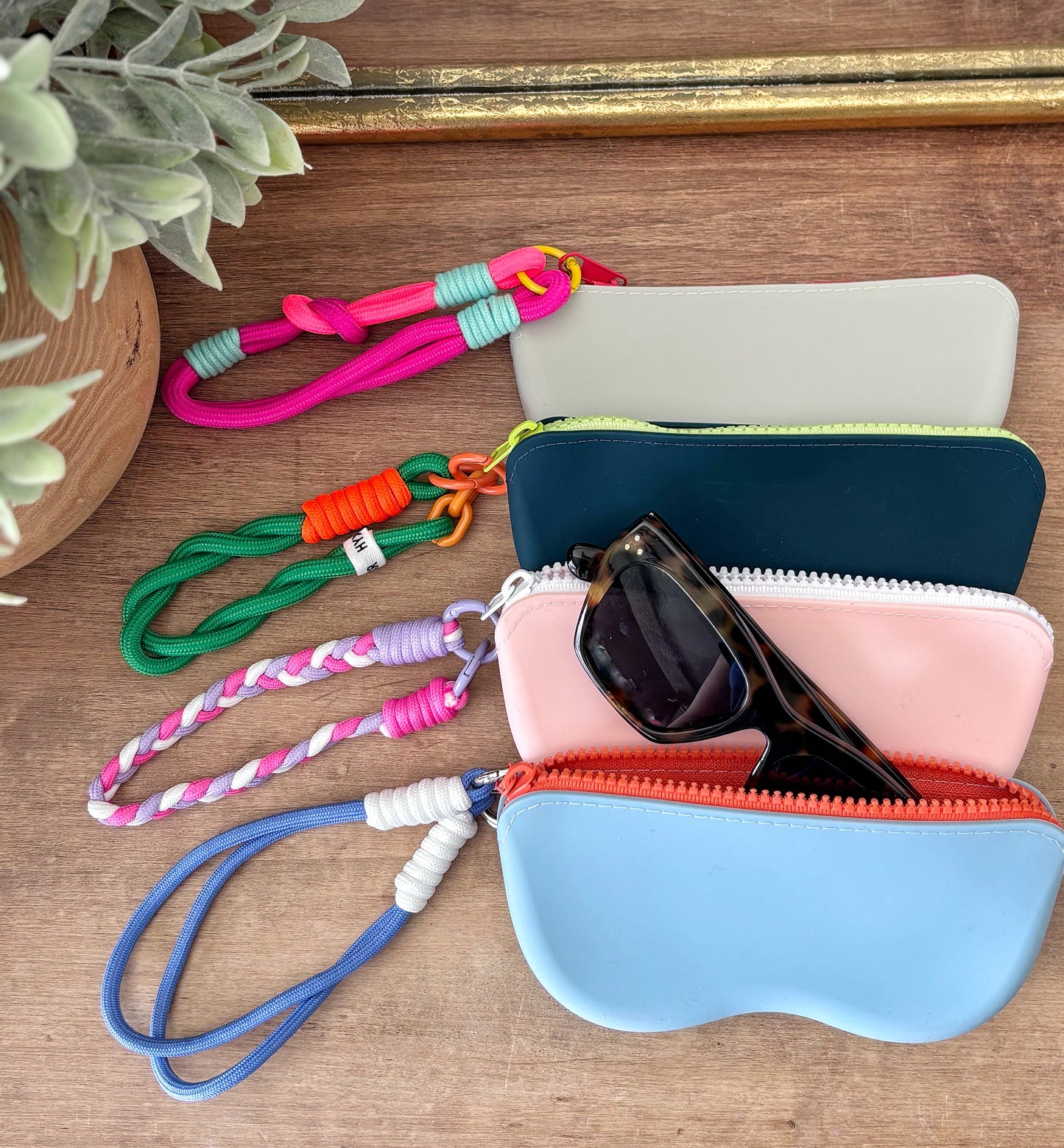 Silicone Sunglass Case - Green