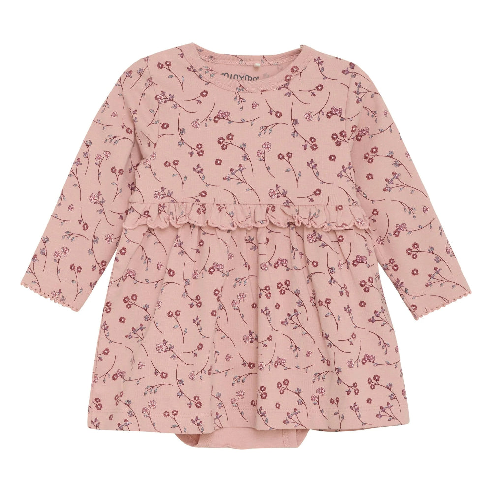 Cotton Dress Onesie - Flowers