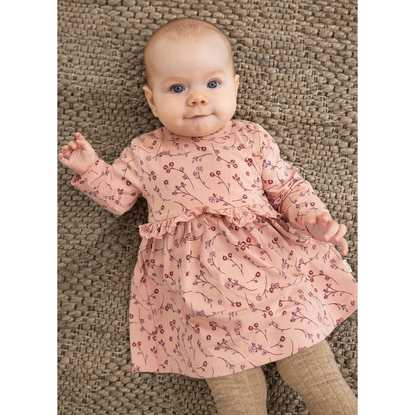 Cotton Dress Onesie - Flowers