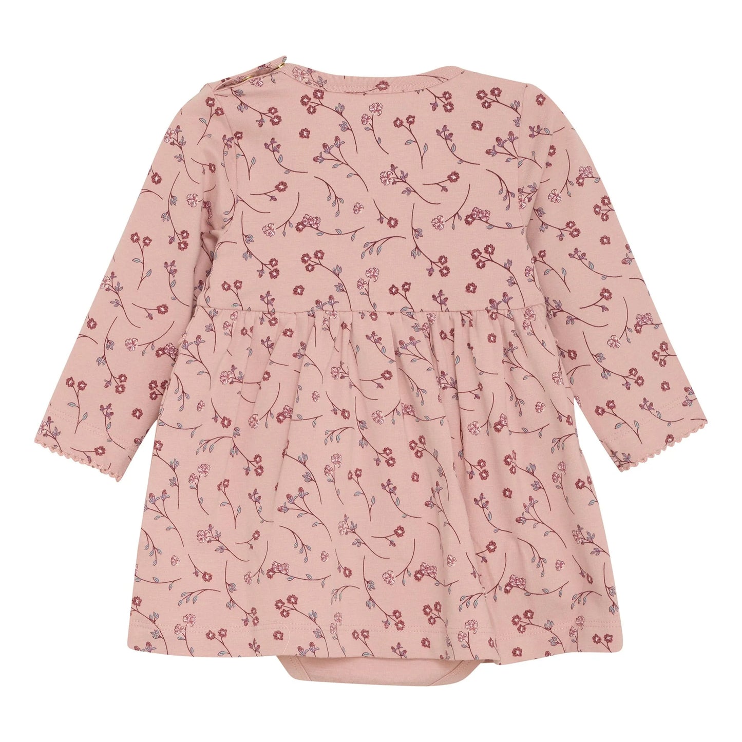 Cotton Dress Onesie - Flowers