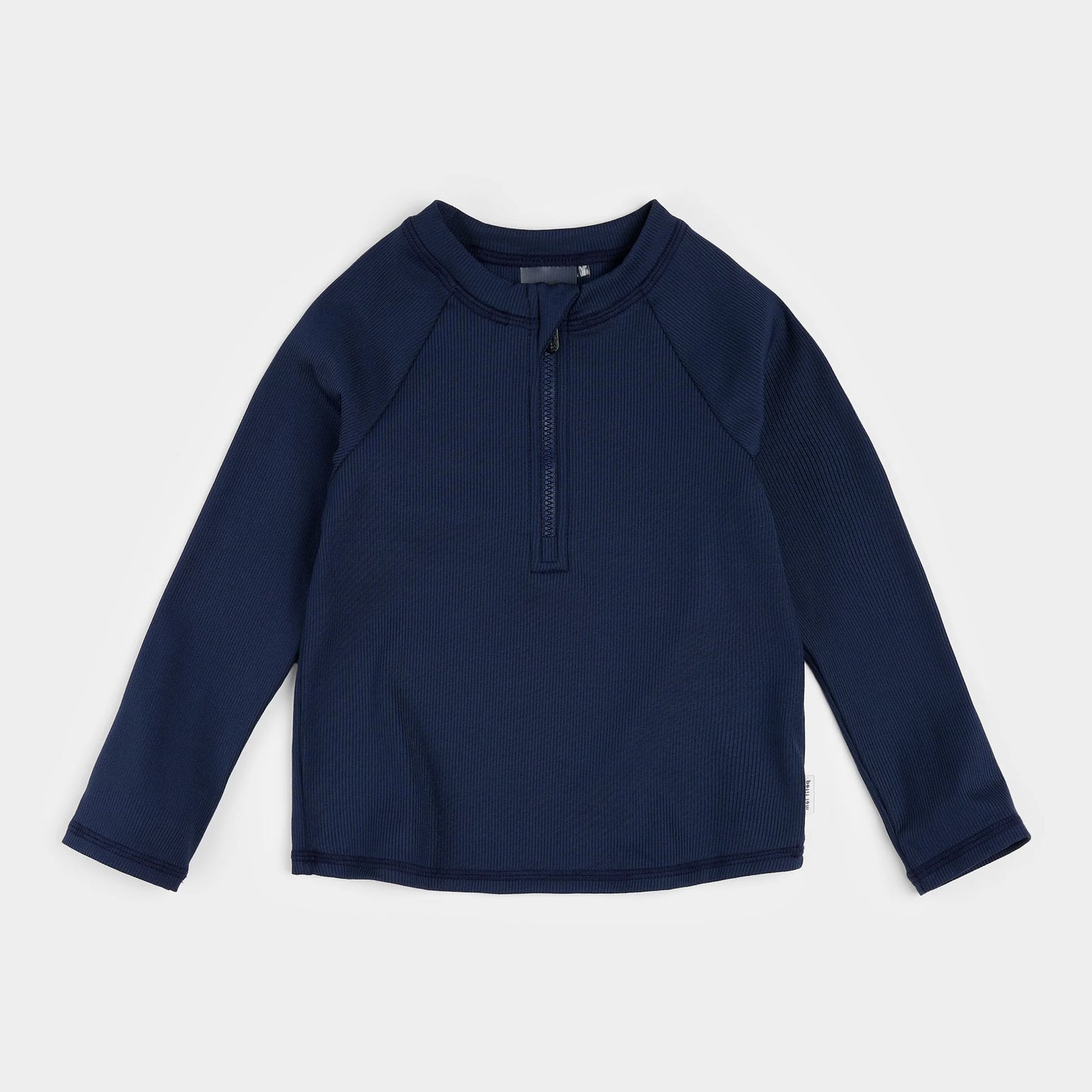 Long-Sleeve Ribbed Rashguard - Navy