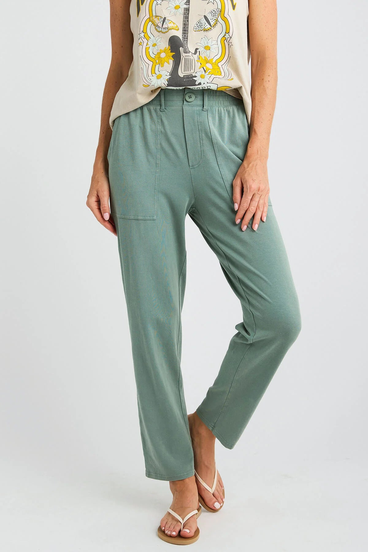 Walker Knit Pant - Evergreen