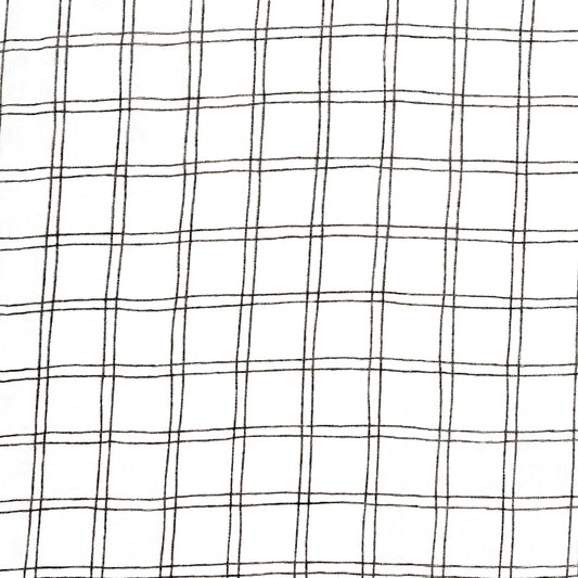 Muslin Fitted Crib Sheet - Grid
