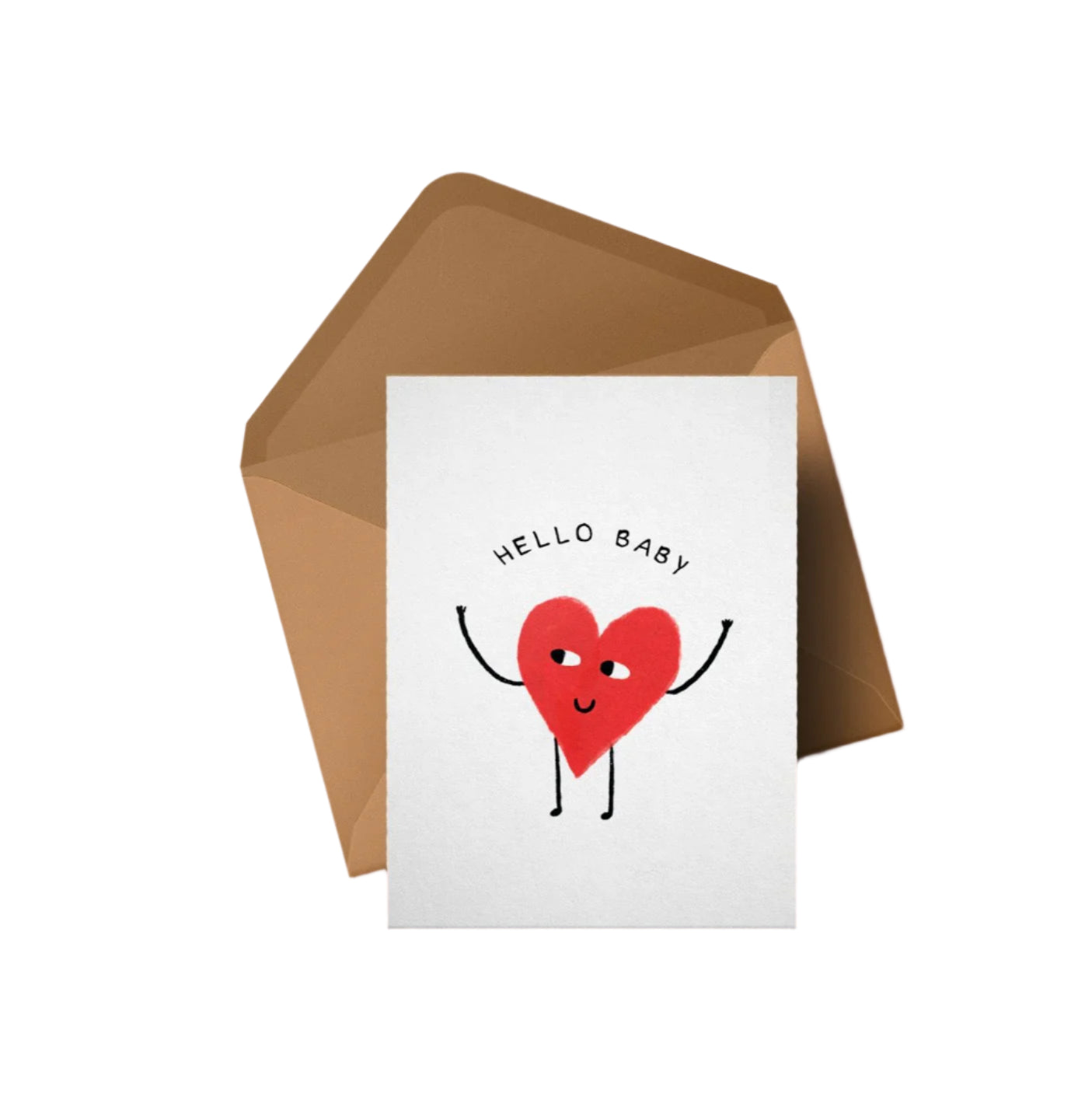 Hello Baby Heart Card