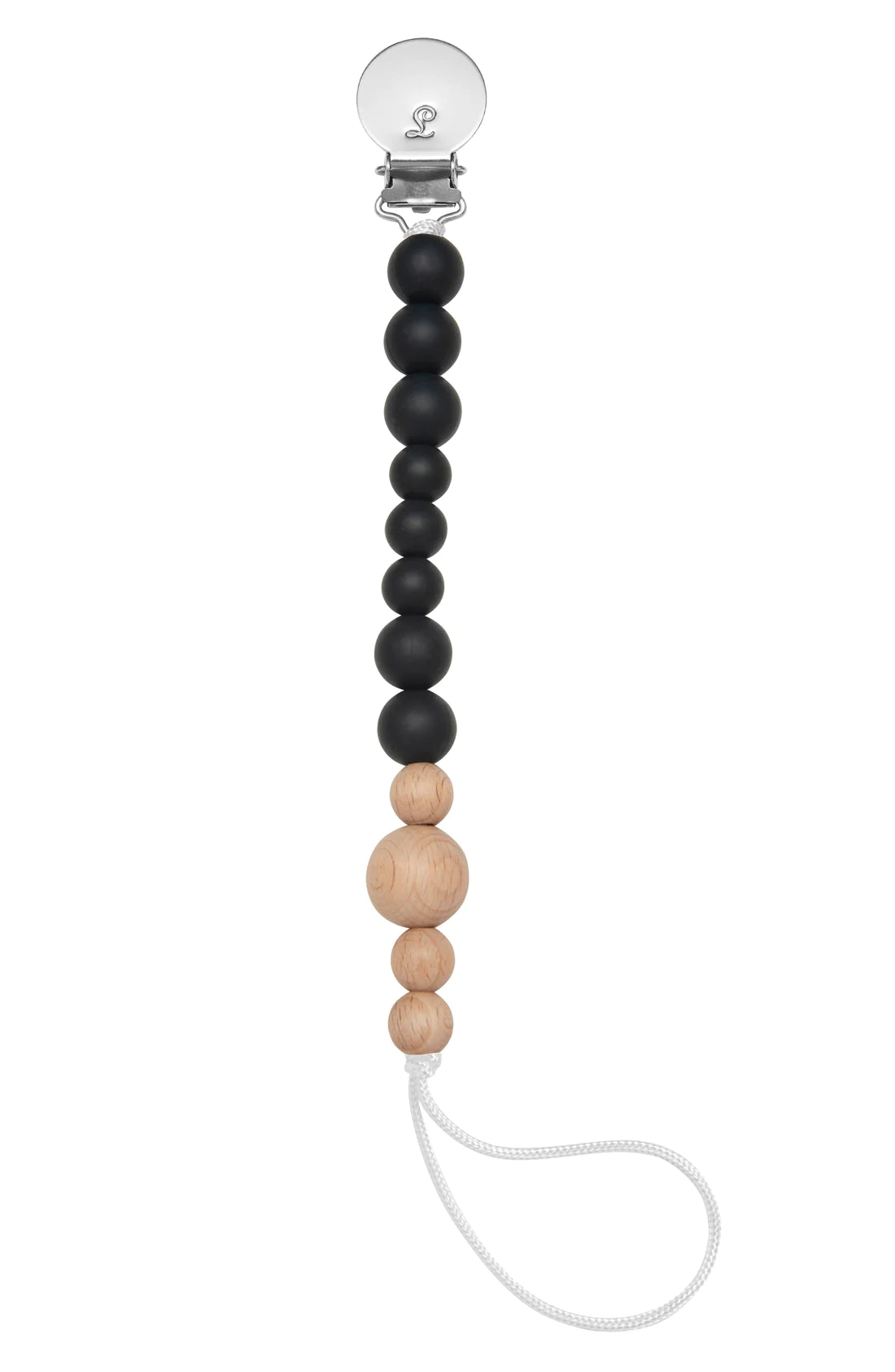 Silicone Soother Clip - Black