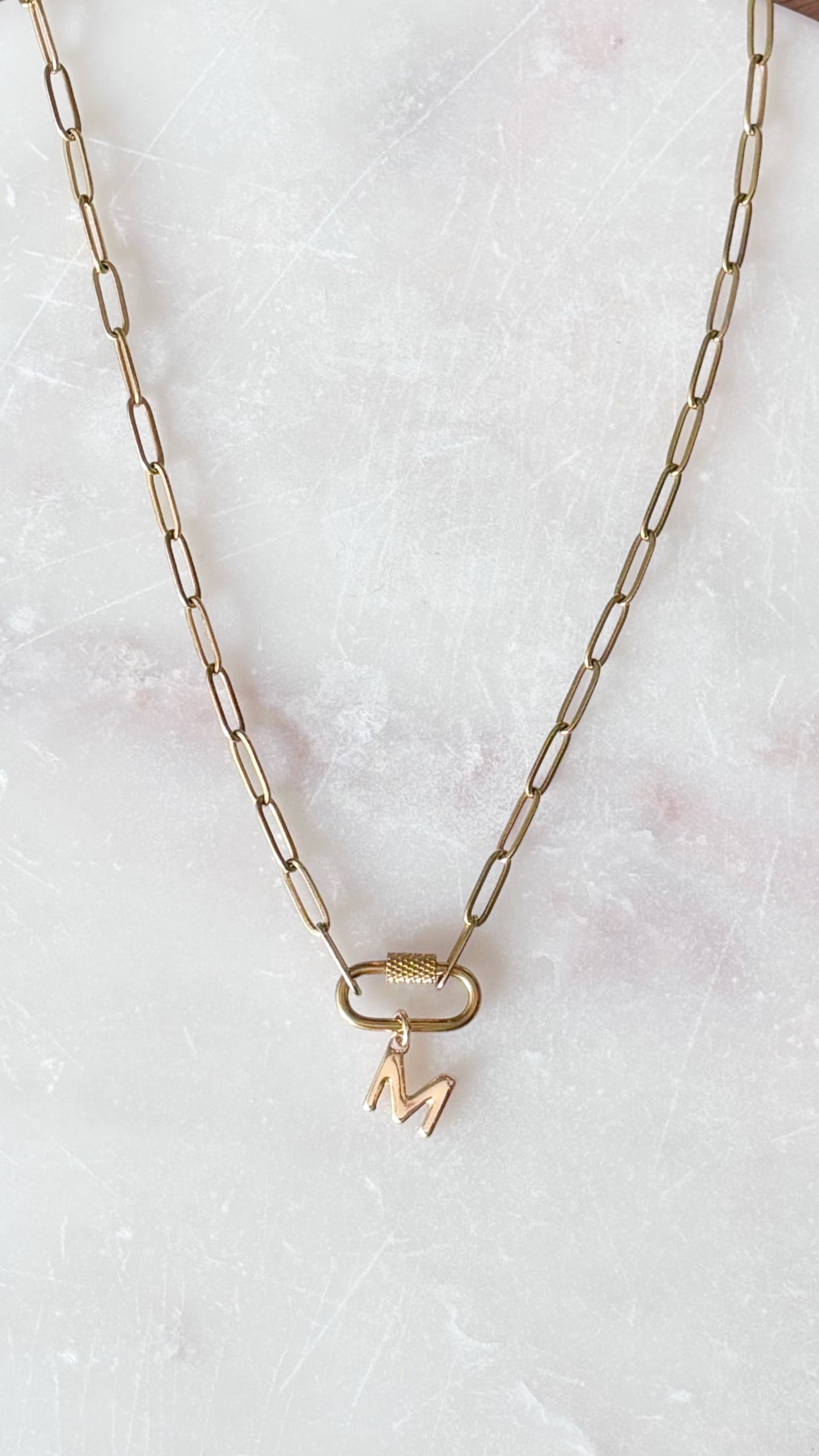 Gold Letter Pendant