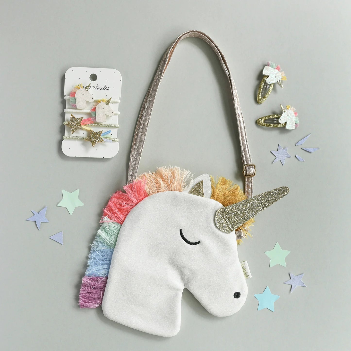 Clip Set - Rainbow Unicorn