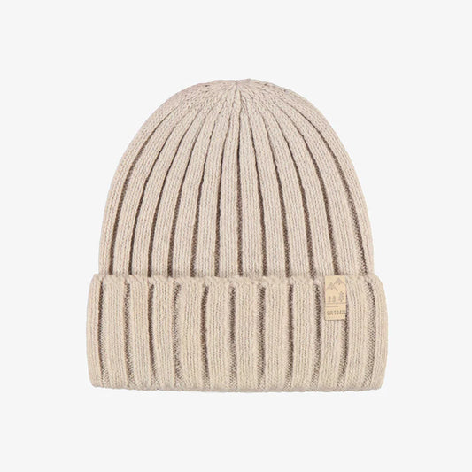 Cream Knit Beanie