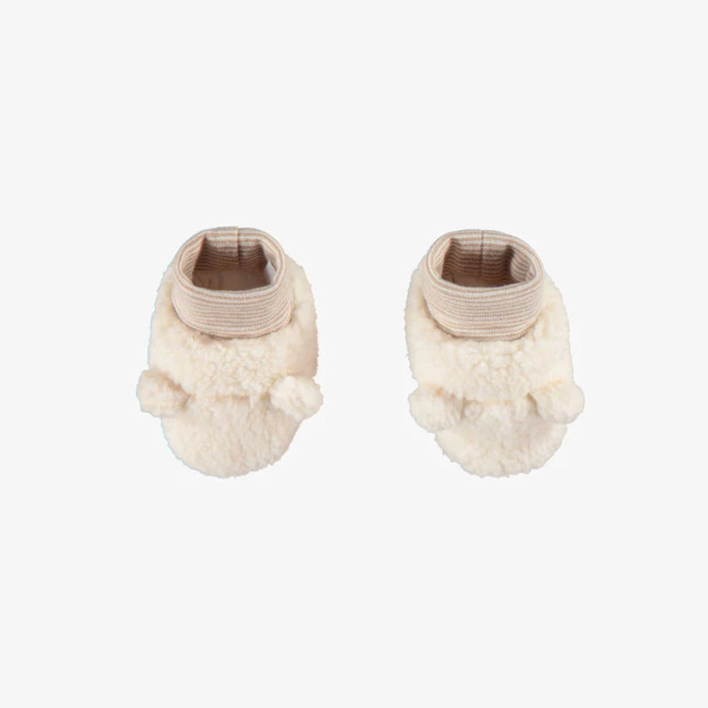 Baby Sherpa Slippers - Cream
