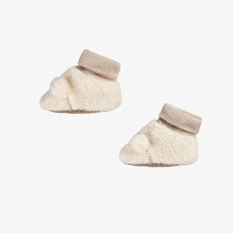 Baby Sherpa Slippers - Cream