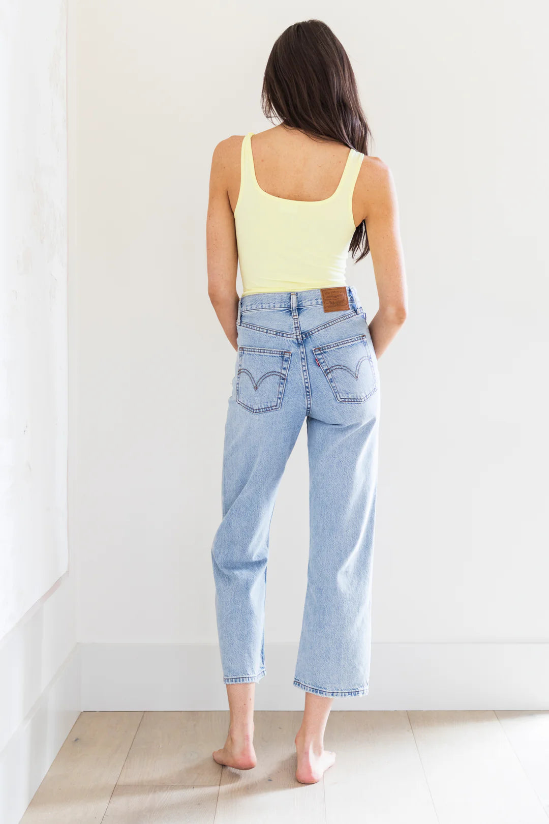 Hannah Square Neck Body Suit - Lemoncello