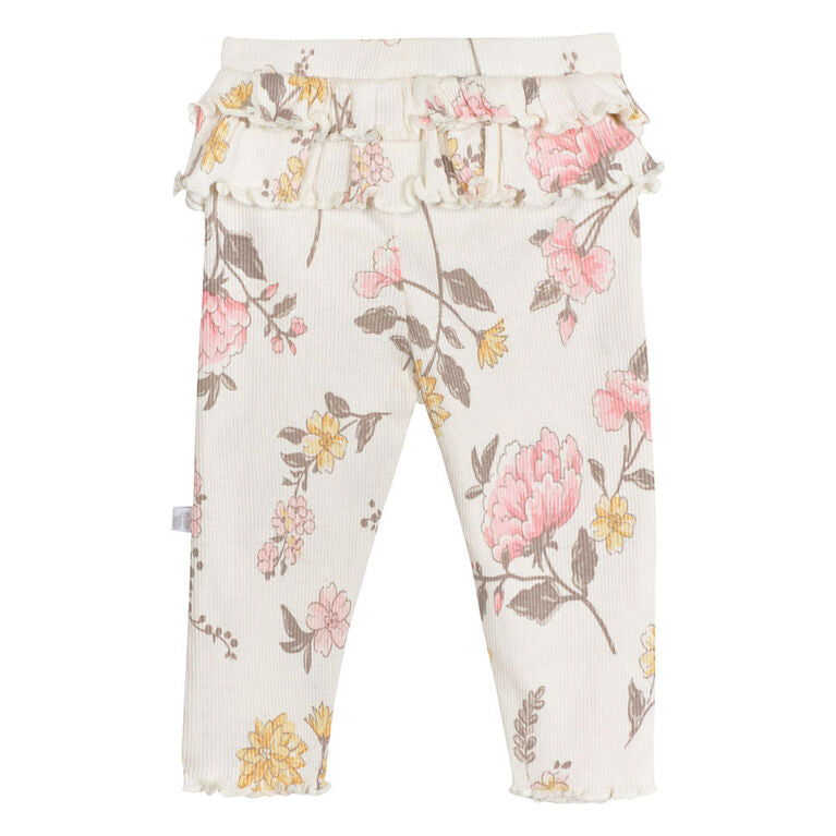 Ribbed Pants - Vintage Floral