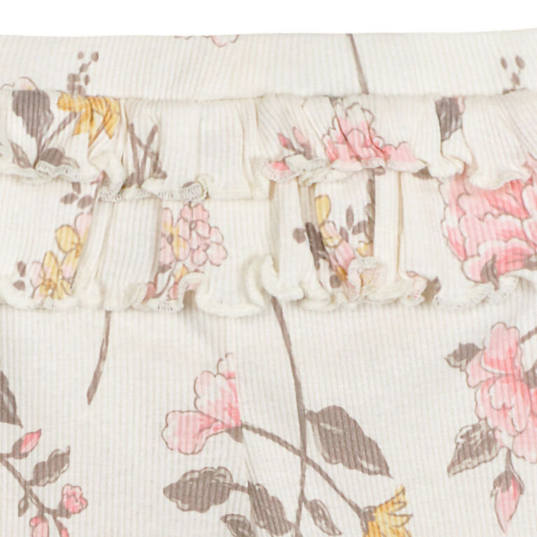 Ribbed Pants - Vintage Floral