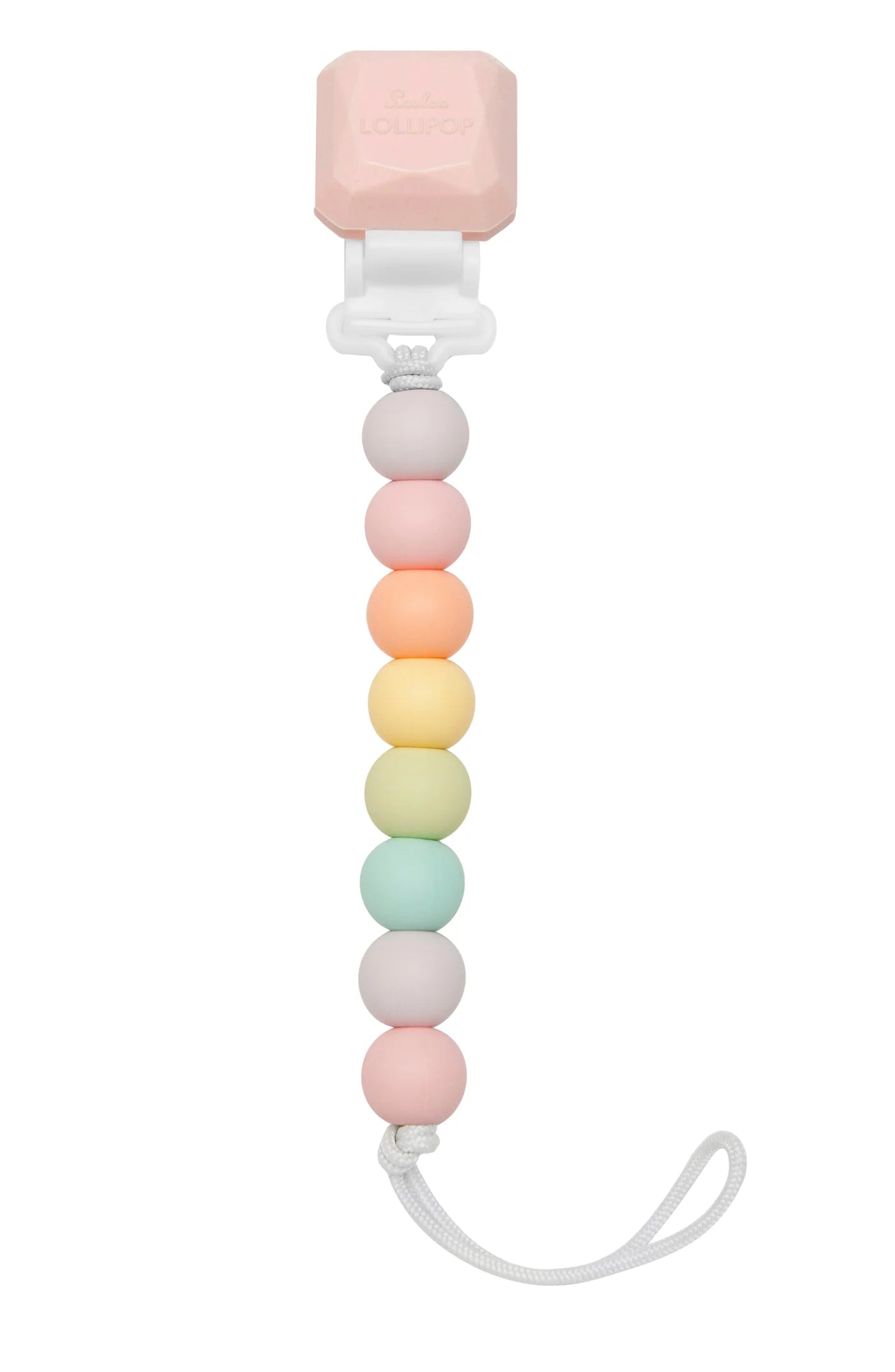 Silicone Pacifier Clip - Cotton Candy