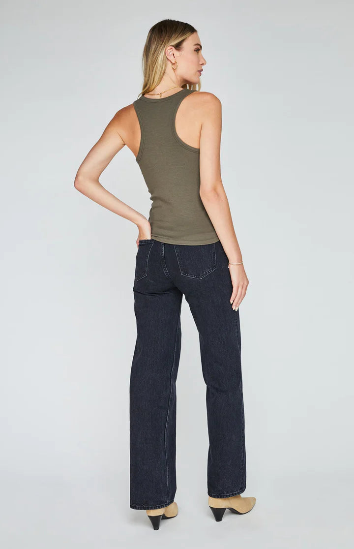 Corbin Ribbed Tank - Laurel