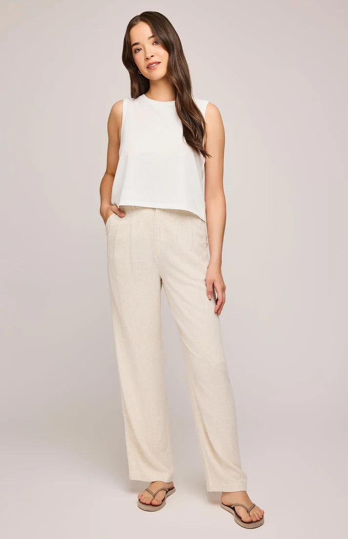 Elliot Linen Pant - Linen
