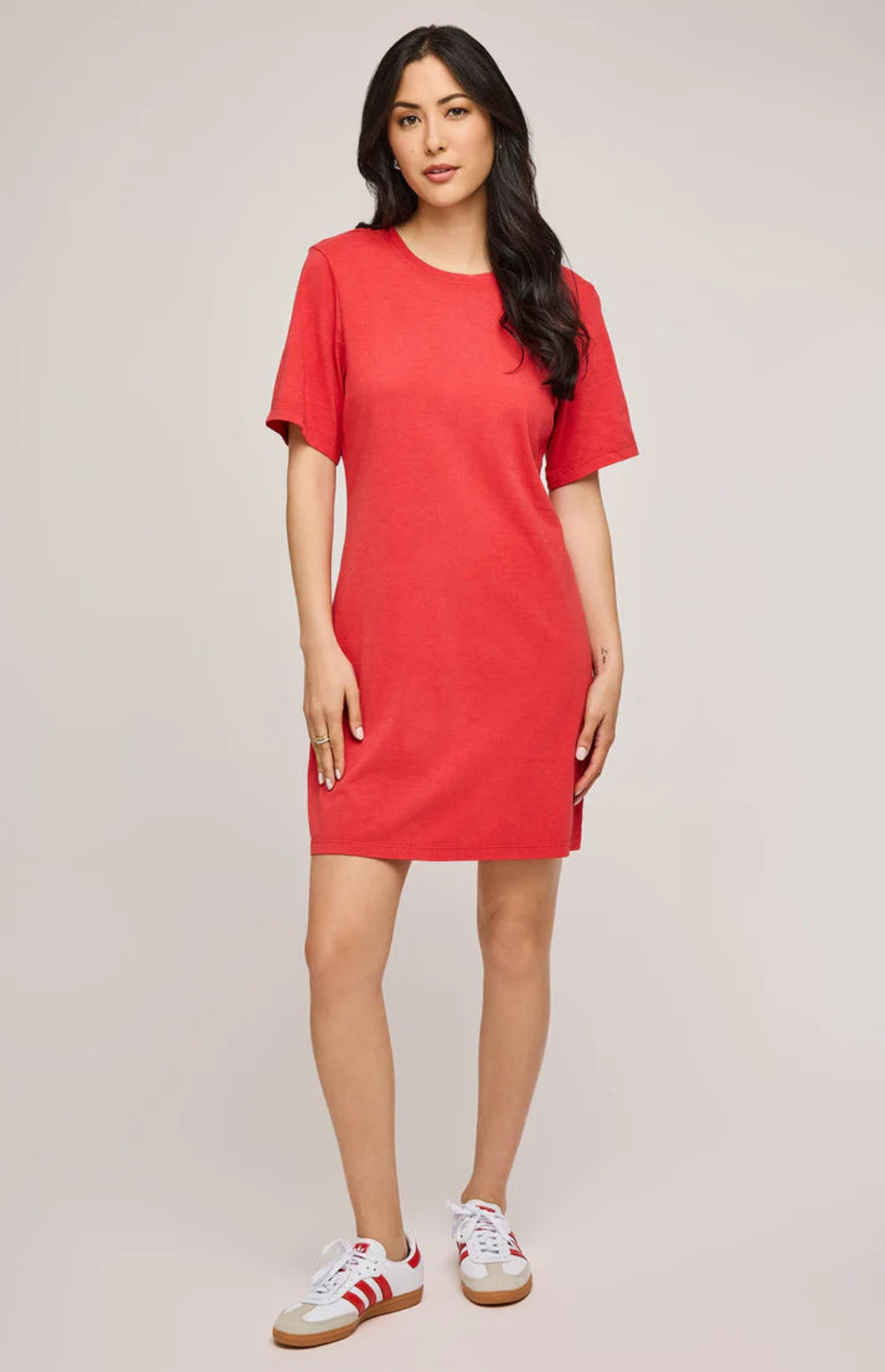 Cindy T-Shirt Dress - Red