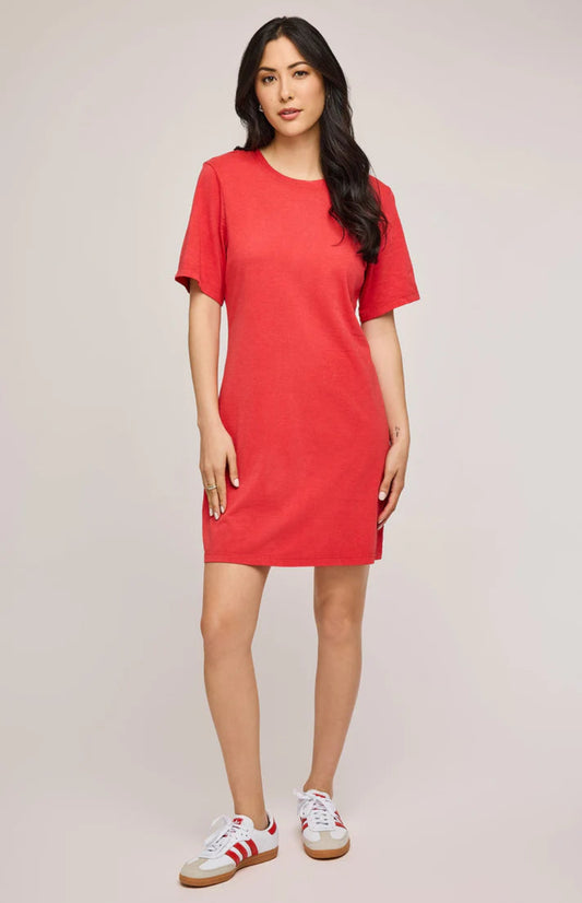 Cindy T-Shirt Dress - Red